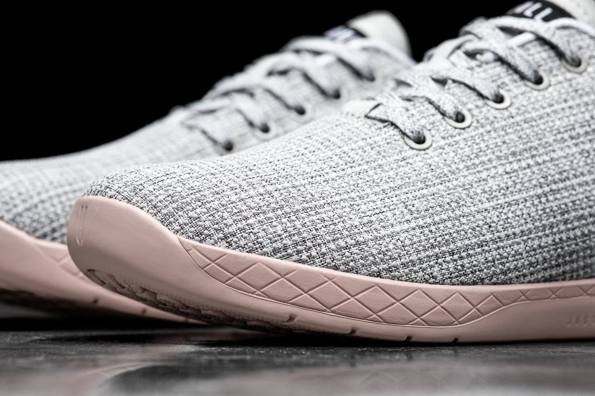 Nobull Superfabric Men's Trainers White Rose | Australia (ST3476)